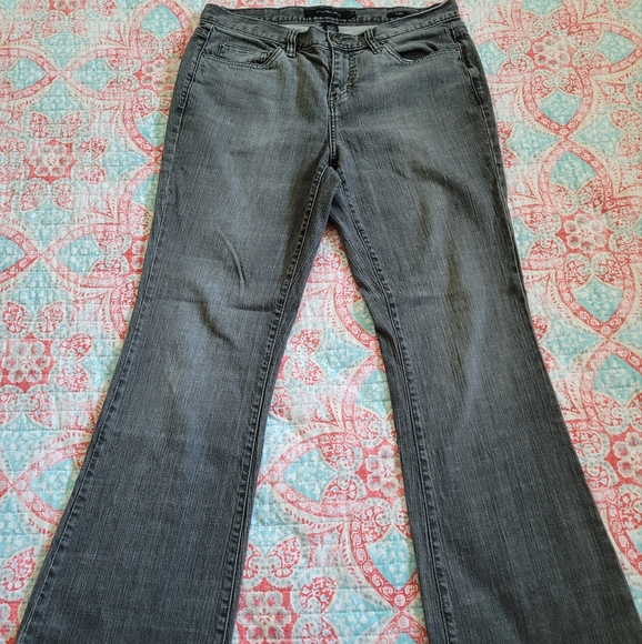 Calvin Klein Black Washed Flare Jeans - Picture 2 of 10